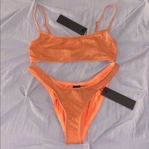 triangl mica apricot sparkle small with bag!!